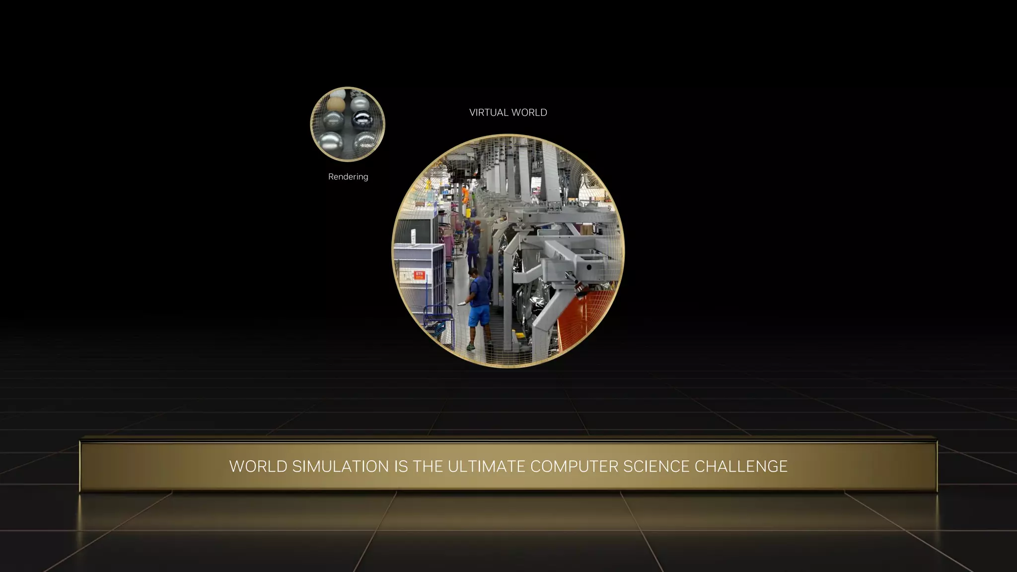 OPTION 2
WORLD SIMULATION IS THE ULTIMATE COMPUTER SCIENCE CHALLENGE
VIRTUAL WORLD
Rendering
 
