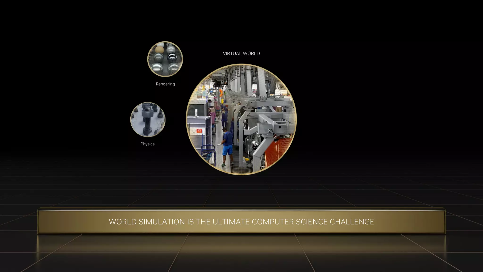 OPTION 2
WORLD SIMULATION IS THE ULTIMATE COMPUTER SCIENCE CHALLENGE
VIRTUAL WORLD
Physics
Rendering
 