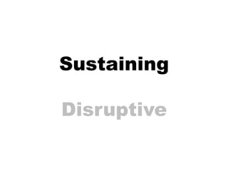 Sustaining

Disruptive
 