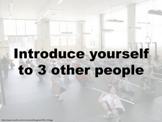 Introduce yourself
             to 3 other people


!"#$%%;;;+0',//P5+0,4%453&'0!)*<9%Q>'-<1<'6L6MRSTO+J#-:
 