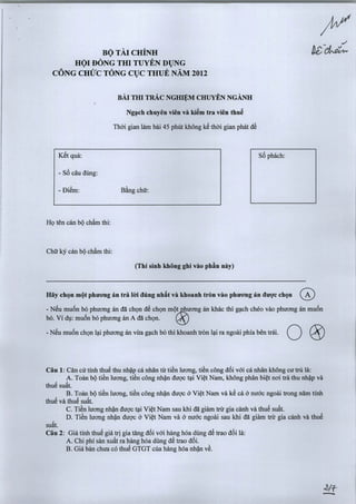Nvcn dh trac nghiem 2