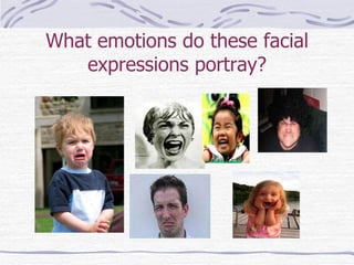 What emotions do these facial expressions portray? 