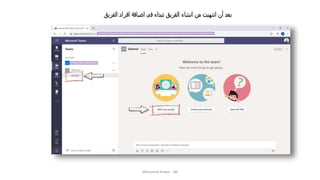 Mohamed Anwar - BD
‫الفريق‬ ‫افراد‬ ‫اضافة‬ ‫فى‬ ‫تبداء‬ ‫الفريق‬ ‫انشاء‬ ‫من‬ ‫انتهيت‬ ‫أن‬ ‫بعد‬
 