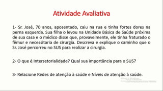Níveis de atenção a saúde