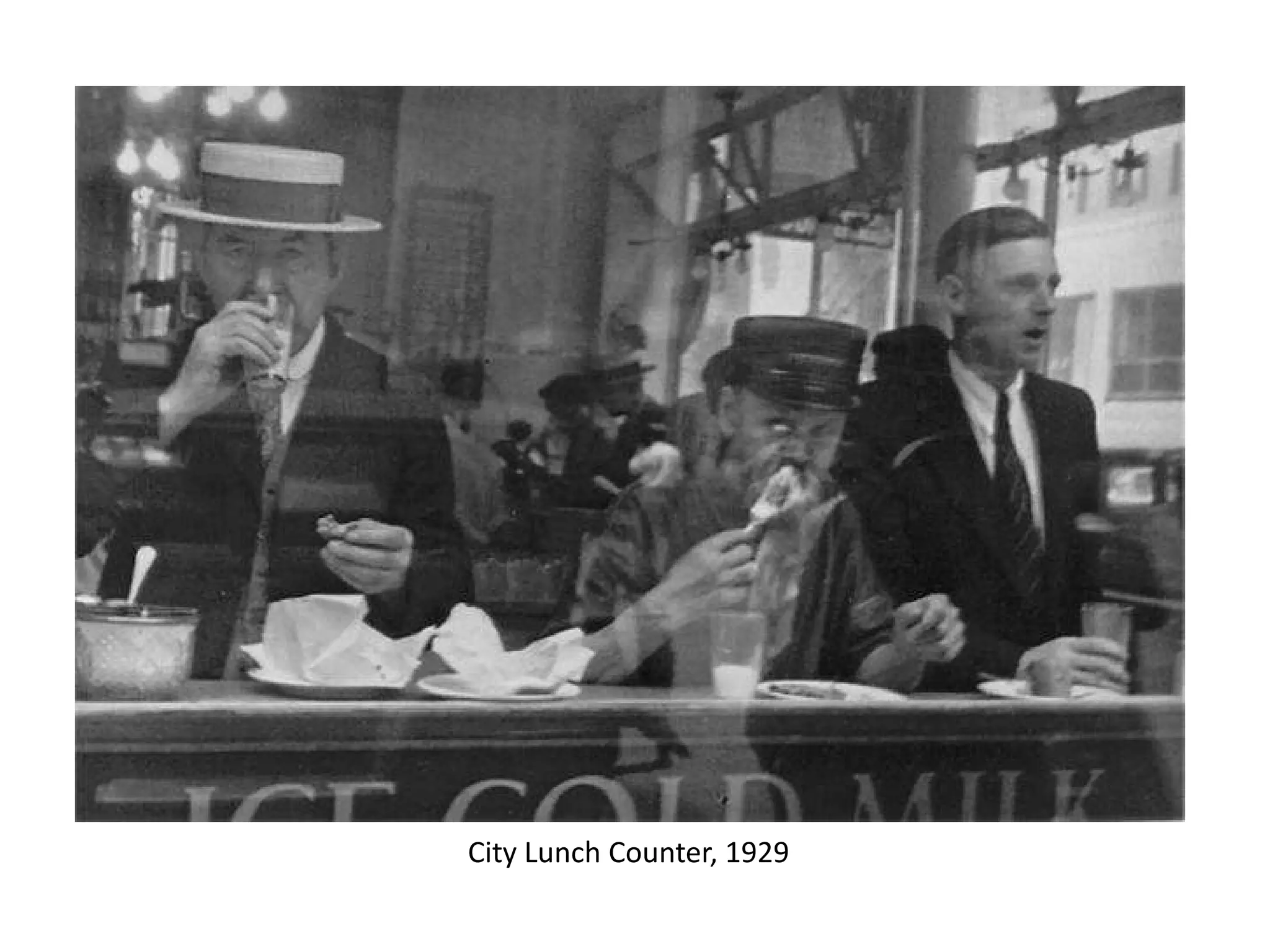 City Lunch Counter, 1929

 