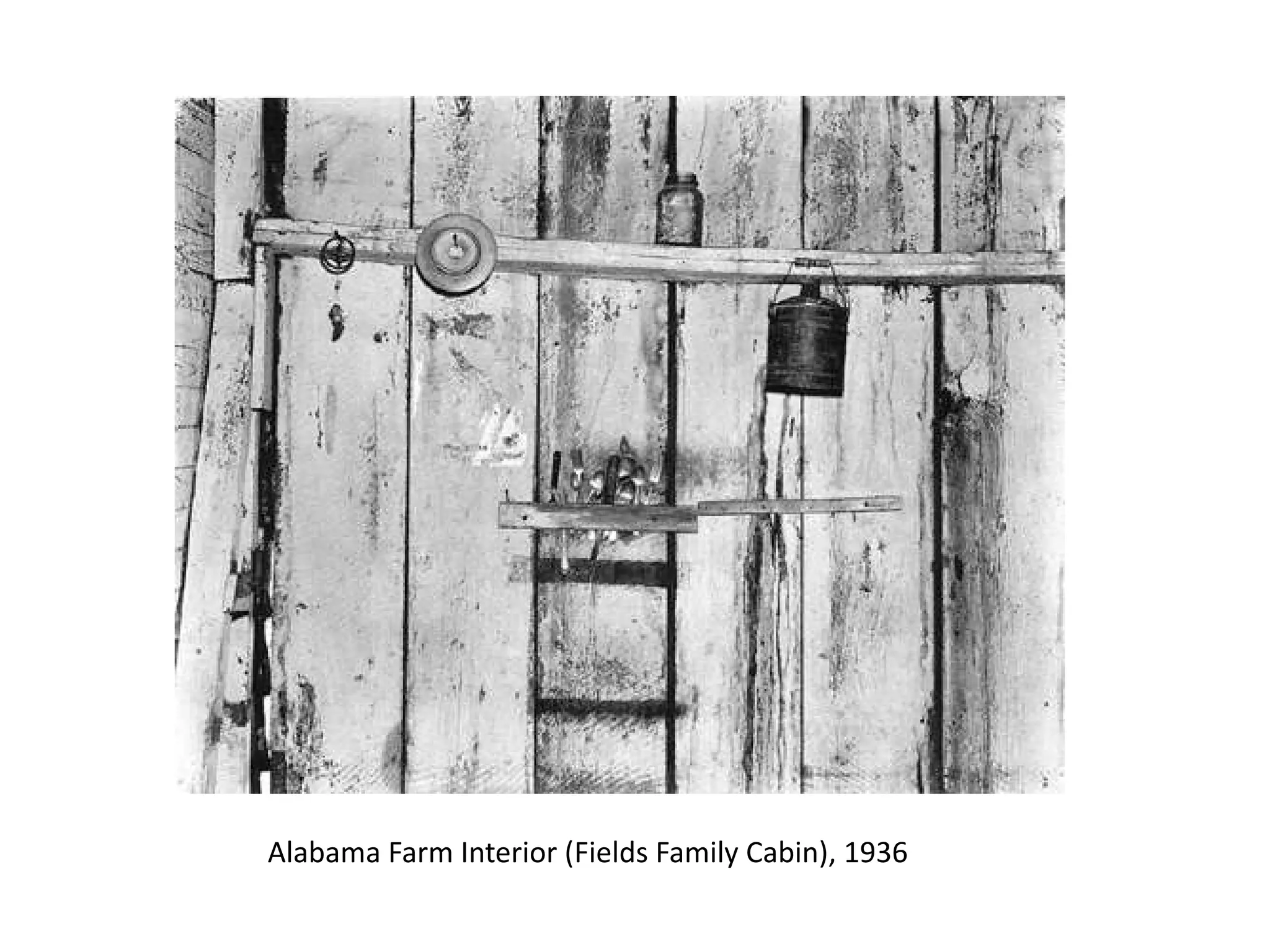 Alabama Farm Interior (Fields Family Cabin), 1936

 