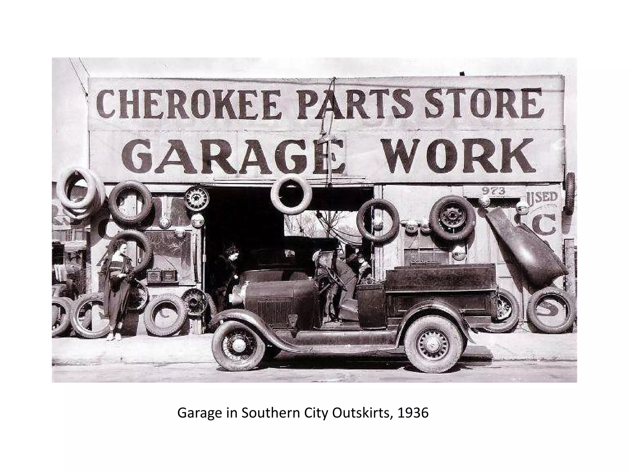 Garage in Southern City Outskirts, 1936

 
