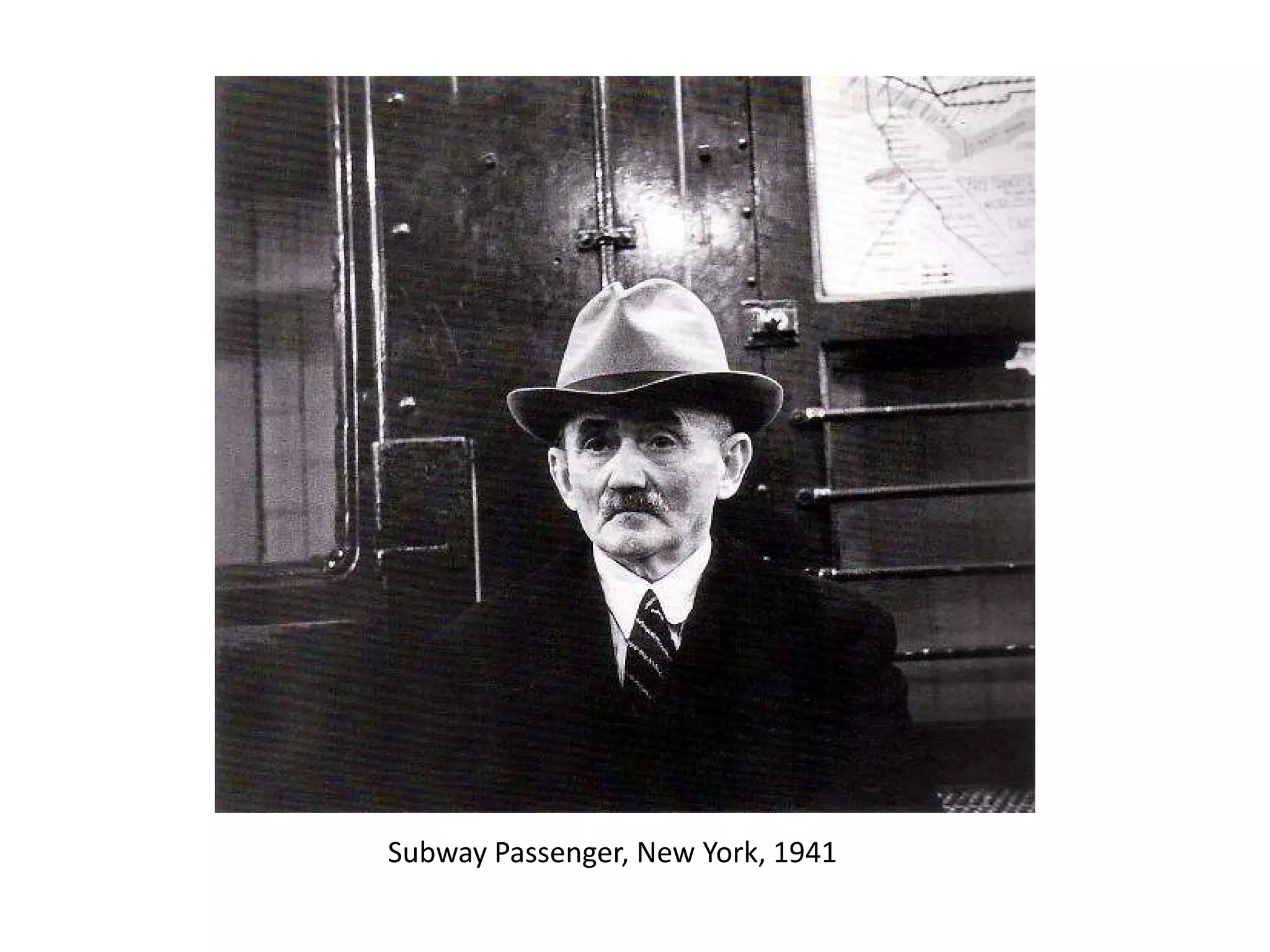 Subway Passenger, New York, 1941

 