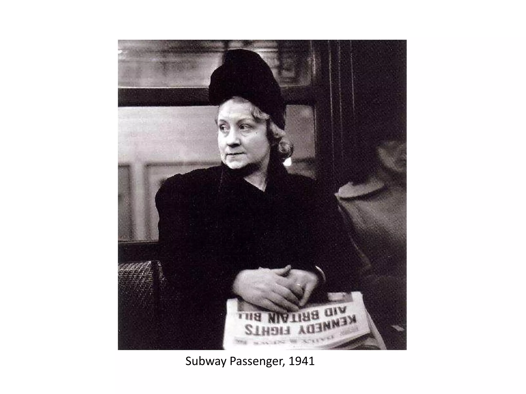 Subway Passenger, 1941

 