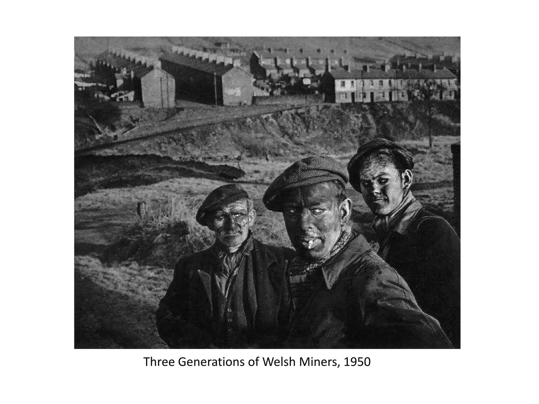 Three Generations of Welsh Miners, 1950

 