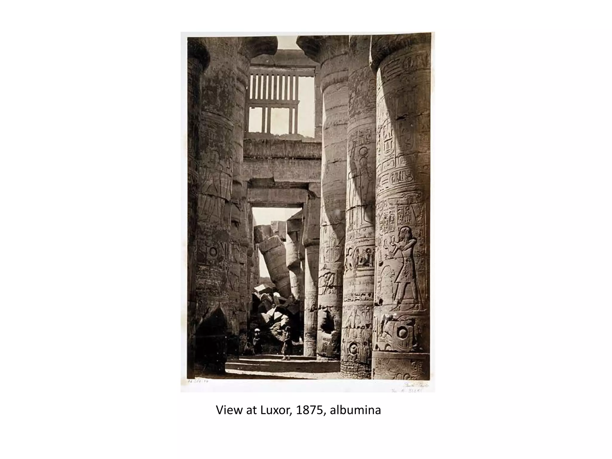 View at Luxor, 1875, albumina

 