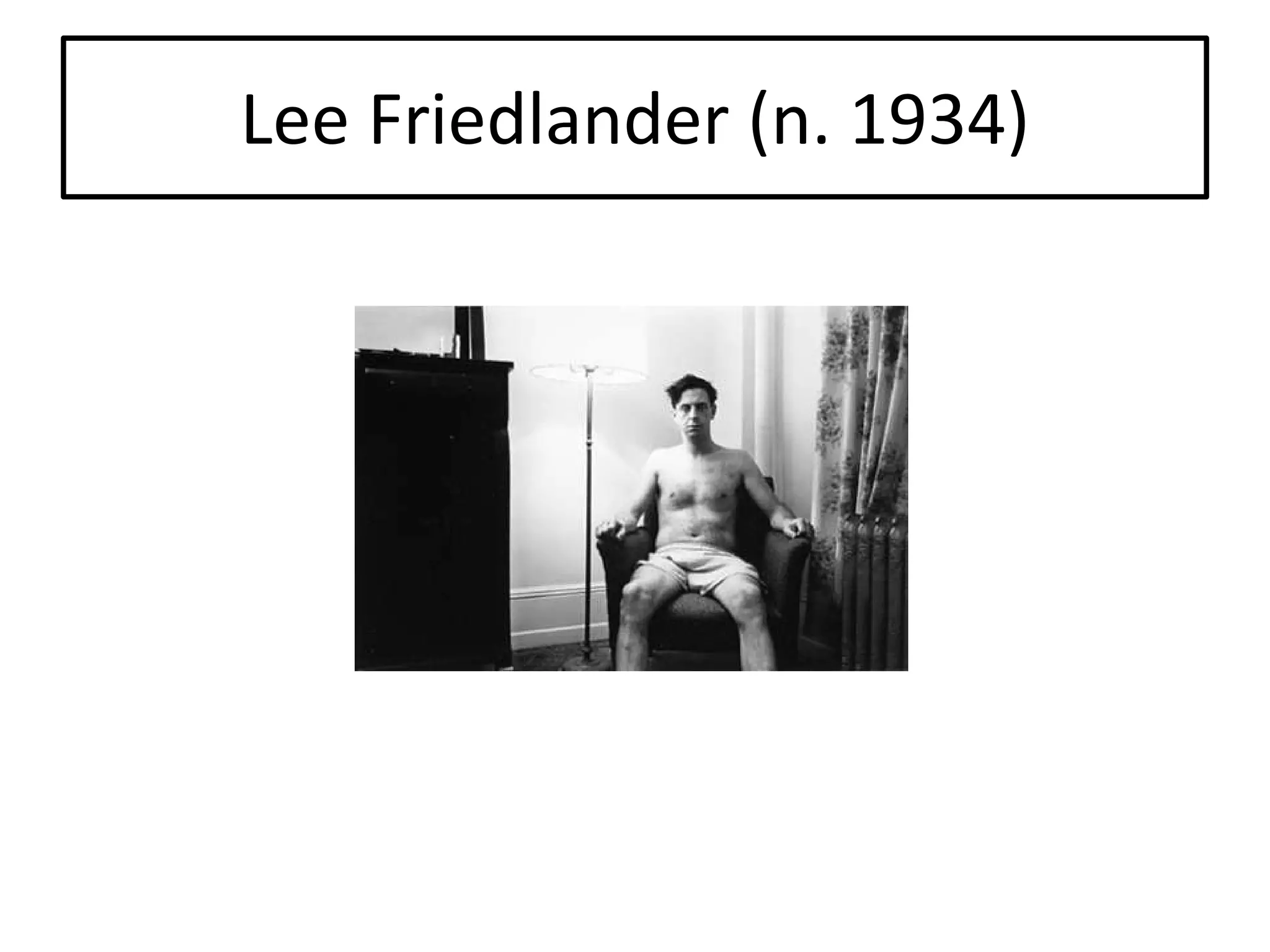Lee Friedlander (n. 1934)

 