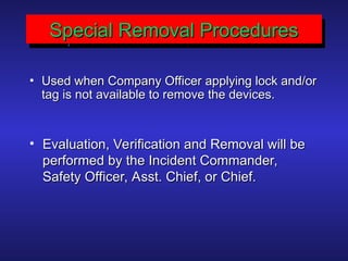Comprehensive Lockout/Tagout Safety Program for Firefighters | PPT