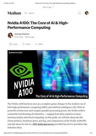 Nvidia A100 The Core of AI & High Performance Computing.pdf