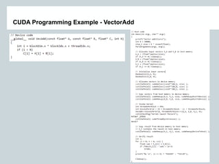 Page 23
CUDA Programming Example - VectorAdd
 