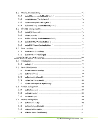 Nvidia cuda programming_guide_0.8.2 | PDF