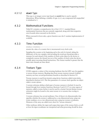 Nvidia CUDA Programming Guide 1.0 | PDF
