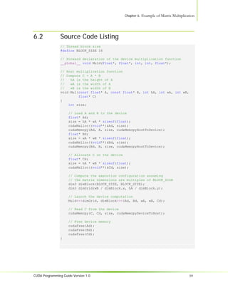Nvidia CUDA Programming Guide 1.0 | PDF