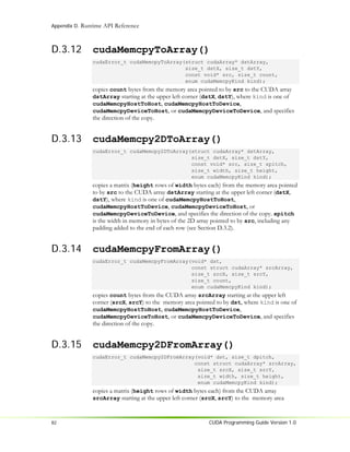 Nvidia CUDA Programming Guide 1.0 | PDF