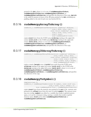 Nvidia CUDA Programming Guide 1.0 | PDF