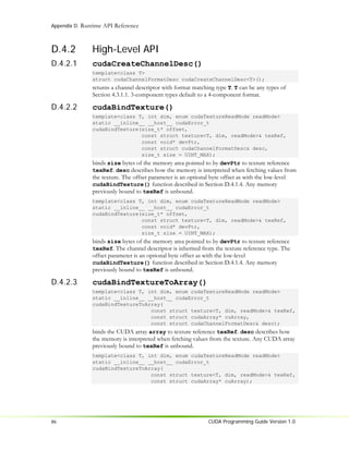 Nvidia CUDA Programming Guide 1.0 | PDF