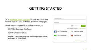 NVIDIA Developer Program Overview | PPTX