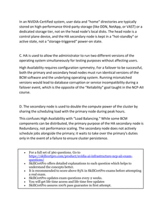 NVIDIA Professional AI Infrastructure (NCP‑AII) Exam Questions 2026 | PDF