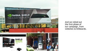 12
And we rolled out
the first phase of
our campaign, from
websites to billboards.
 