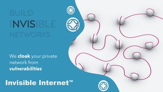 NVIS
We cloak your private
network from
vulnerabilities
Invisible Internet™
 