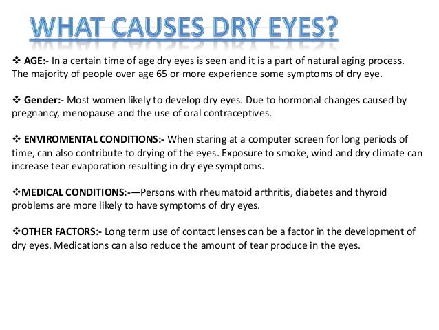 How do you treat dry eyes?