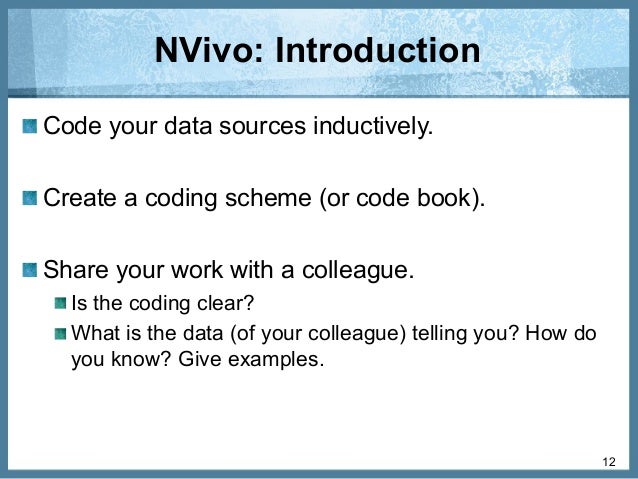opening nvivo 12 in nvivo10