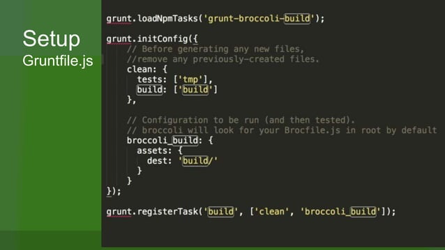 Broccoli.js presentation | PPT