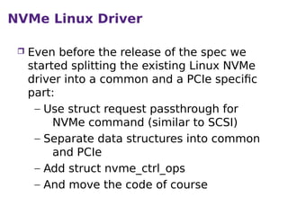 NVMe Over Fabrics Support in Linux | PDF