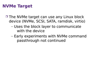 NVMe Over Fabrics Support in Linux | PDF