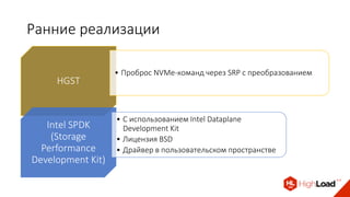 NVMf: 5 млн IOPS по сети своими руками / Андрей Николаенко (IBS)