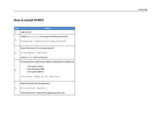 vmcd.org
How to install NVMFS
 