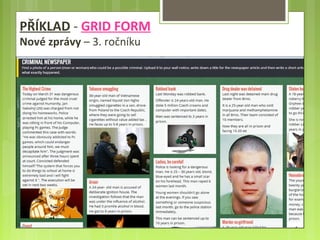 PŘÍKLAD - GRID FORM
Nové zprávy – 3. ročníku
 if we want to write something double-tap the
wallpaper
 