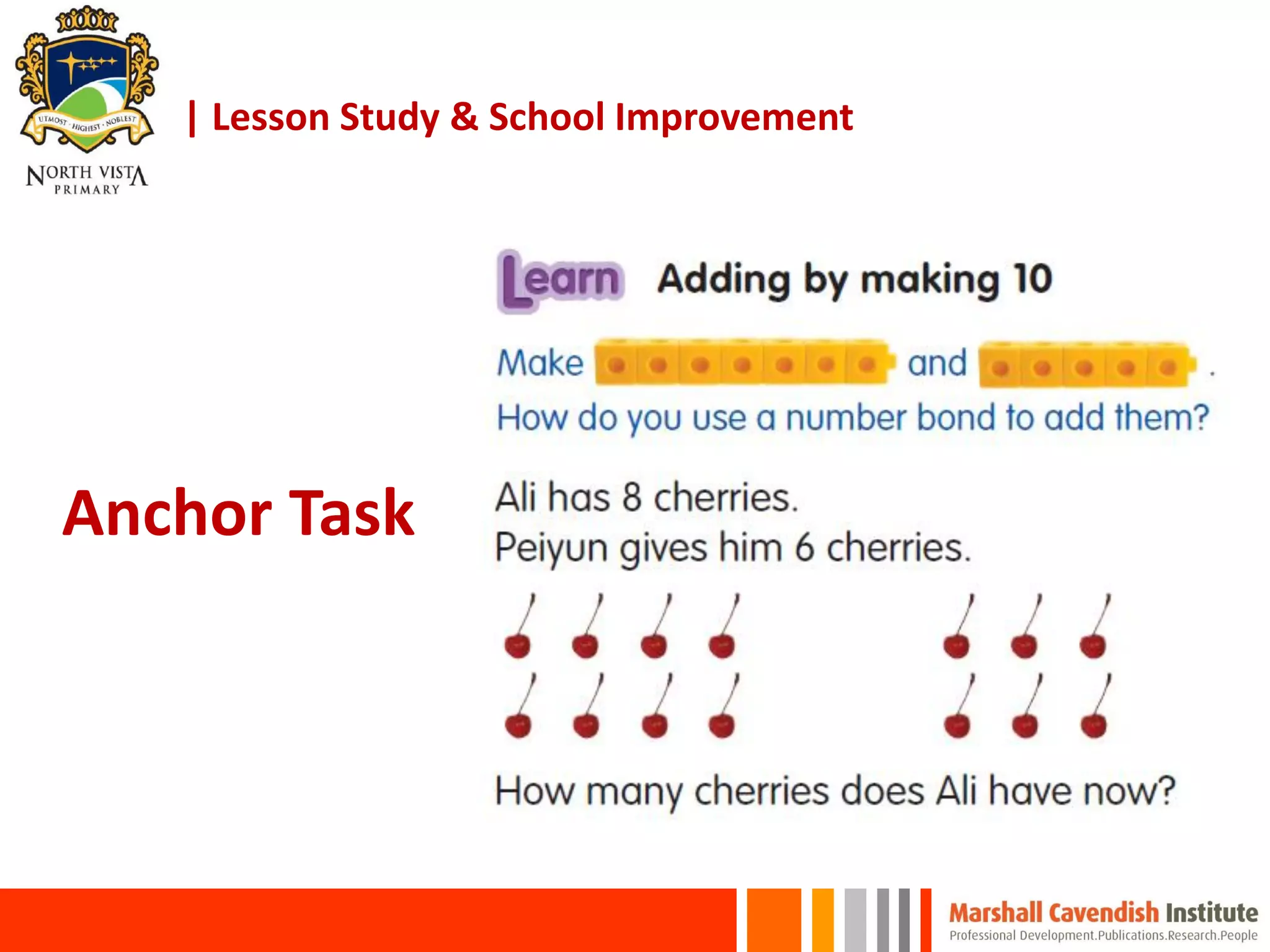 Anchor Task
| Lesson Study & School Improvement
 