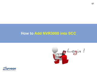 How to Add NVR3000 into SCC 
67 
 