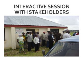 INTERACTIVE SESSION
WITH STAKEHOLDERS
 