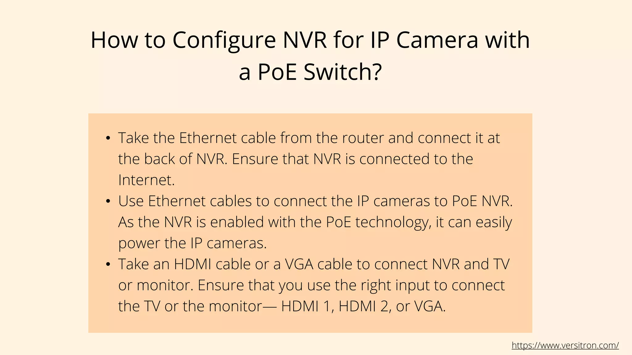 NVR Setup For IP Cameras | PPTX