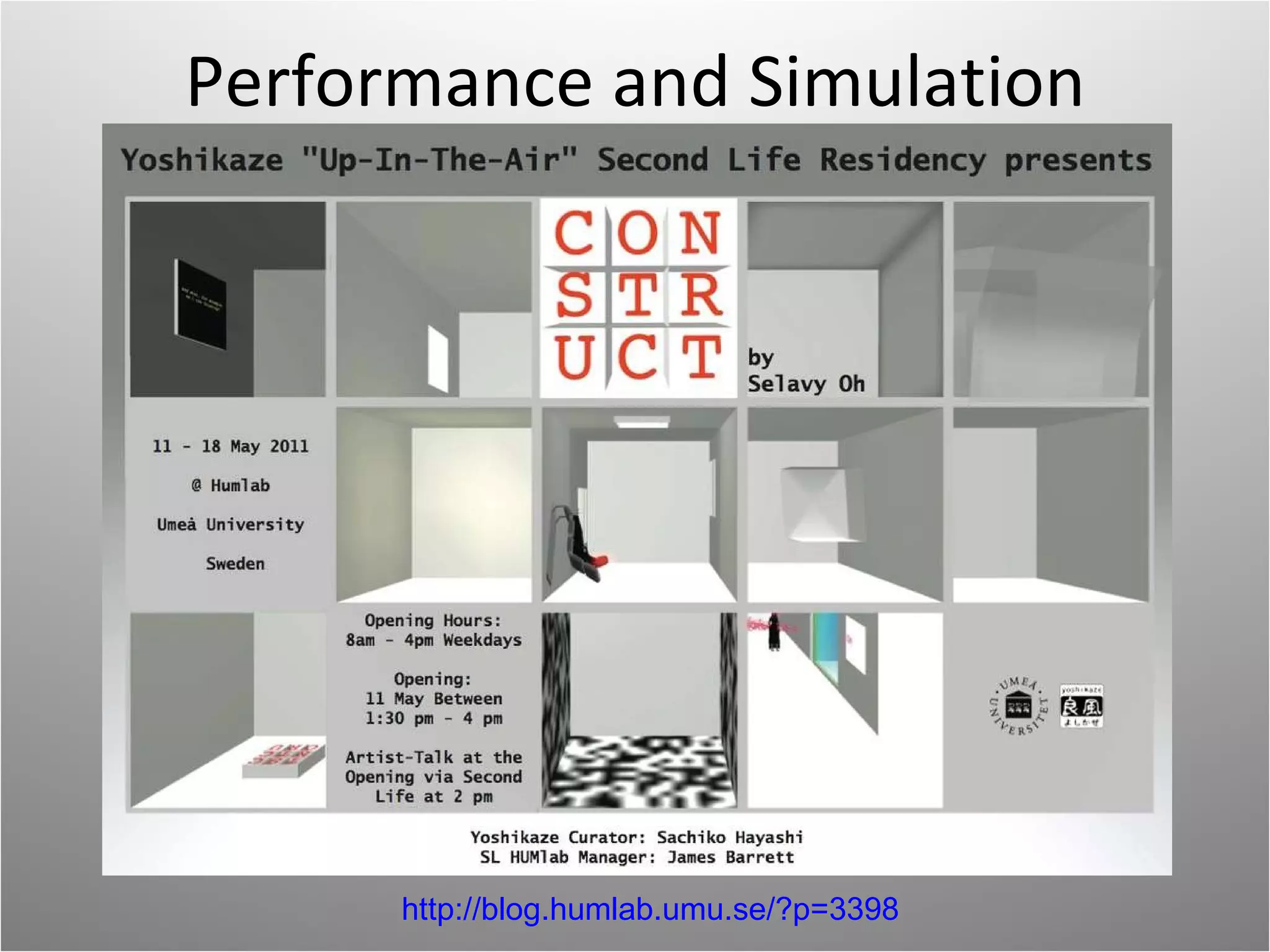 Performance and Simulation http://blog.humlab.umu.se/?p=3398 