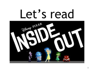 Let’s read
32
 