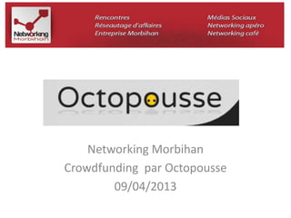 Networking Morbihan 
Crowdfunding par Octopousse 
09/04/2013 
 