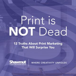 Print is
NOT Dead
12 Truths About Print Marketing
That Will Surprise You
 