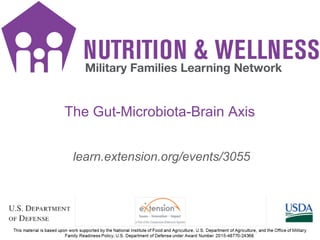 NW SMS icons
1
learn.extension.org/events/3055
The Gut-Microbiota-Brain Axis
 