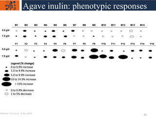 Holscher, H.D. et al., J. Nutr 2015
Agave inulin: phenotypic responses
40
 