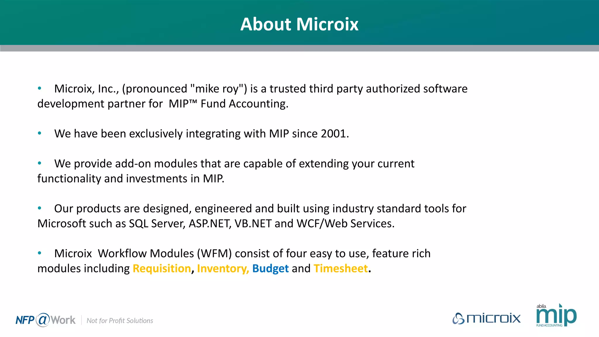 Microix Requisition Module for Abila MIP | PDF
