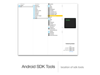 Android SDK Tools location of sdk tools
 