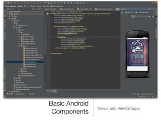 Basic Android
Components
Views and ViewGroups
 